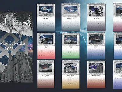 FanMadCalendar 2023 branding calendar graphic design space wallpaper