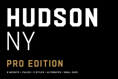 Hudson NY - Pro Edition all caps american american font american fonts american football baseball baseball font basketball basketball font beer beer bottle beer font beer label beerlabel beverage hudson ny pro edition letterpress