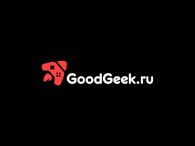 GoodGeek game gamepad geek logo logotype minimalism rocket