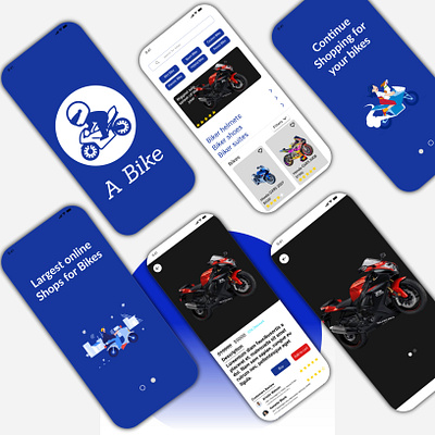 Bike retailing app. app branding design figma graphic design illustration logo ui ux web design