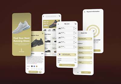 E-Commerce Mobile UI/UX Design adobexd app design ecommerce figma graphic design mobileapp screens ui uidesign uiux ux