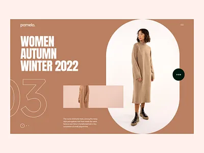 HDRS #5 agency banner big photo bold clean design fashion figma header hero landing page minimal model slider typography ui ui design web design