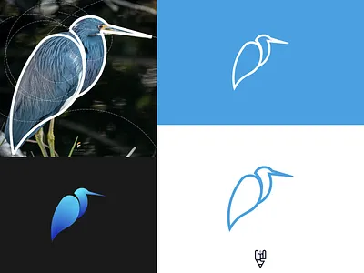 Bird Logo Design app bird branding design flat golden ratio grid logo icon illustration line art logo logo creator ui ux vector