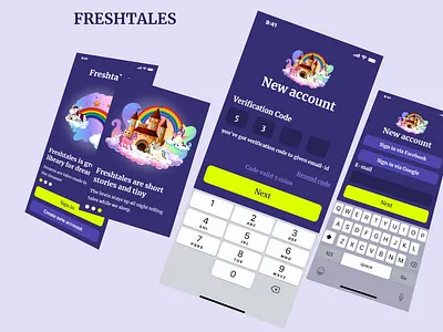 Freshtales figma mobileapp ui ux