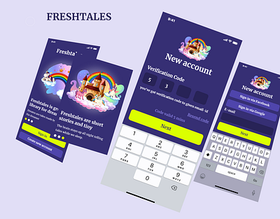 Freshtales figma mobileapp ui ux