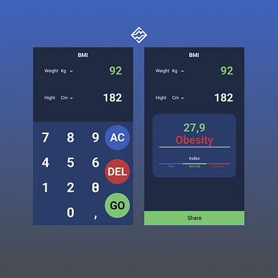 BMI Calculator 3d animation branding dailyui design illustration logo ui ux uiux vector