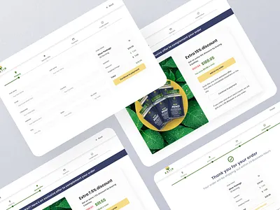 Nature Supplements - Upsell Page app design desktop fresh hero section landing page marketing minimal minimalist nature product design suplement ui upsell upsell page user experience user interface ux website