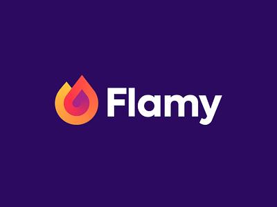 Flame logo concept pt.2 (for sale) app branding bright dating energy fire flame flames gradient hot icon logo love mark shine technology tinder