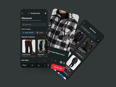 Fashion Store Mobile App aplikasi baju aplikasi fashion app design application design black black white e commerce e commerce fashion fashion app fashion store fashion store mobile app fashion ui high fidelity inspiration mobile app mobile design mobile design inspiration ui mobile uiux