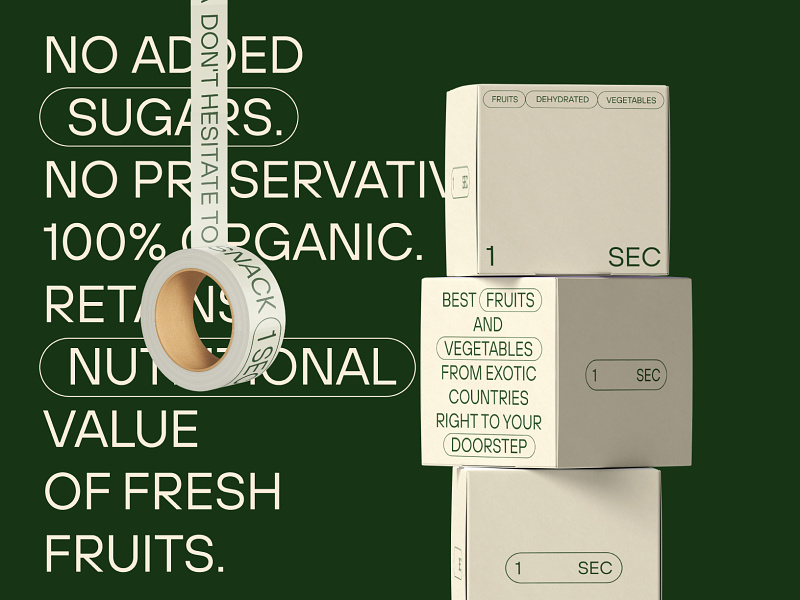 1SEC Identity Design 3d brand identity branding design digitaldesign klad logo packaging