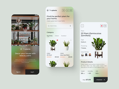 Plant Shop Mobile App app design beautiful ui gradient green orange inspiration mobile design plant plant shop plant shop app plant shop mobile plant shop mobile app plant shop ui plant ui plants plants store plants store mobile plants store mobile app plants ui ui uiux