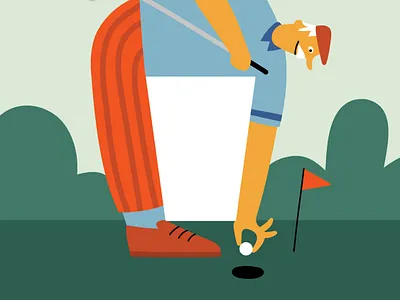 Cécile Gariépy’s print campaign for Milk Producers of Québec advertising agency artist campaign creative design golf illustration jsr london milk québec