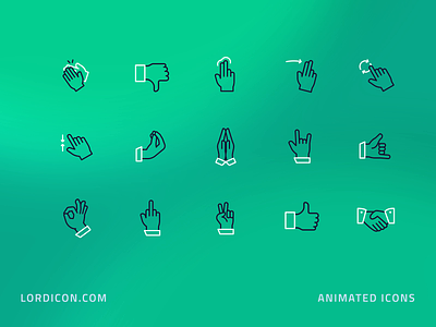 Gestures Icon Group animation design icon