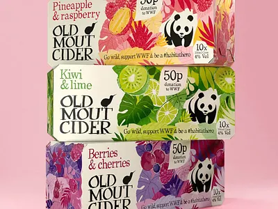 Old Mout Cider #HabitatHero In collaboration with WWF artist branding creative design illustration jsr logo london old mout cider packaging wwf