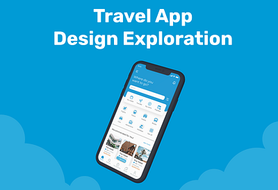 Travel App Design Exploration app dashboard design mobile app ui ux
