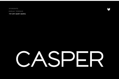 Casper Typeface casper typeface clean elegance foxtype headline font logo font logo typreface mockup fonts modern poster font premium typeface printing resume font sans serif signature typeface typeface unique webfonts