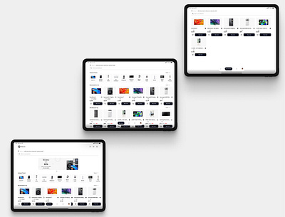 Elect.io E Commerce Shop Tablet Version e commerce e commerce shop e commerce shop design figma mobile app mobile app design ui ui design ui designer uiux uiux design uiux designer ux ux design ux designer