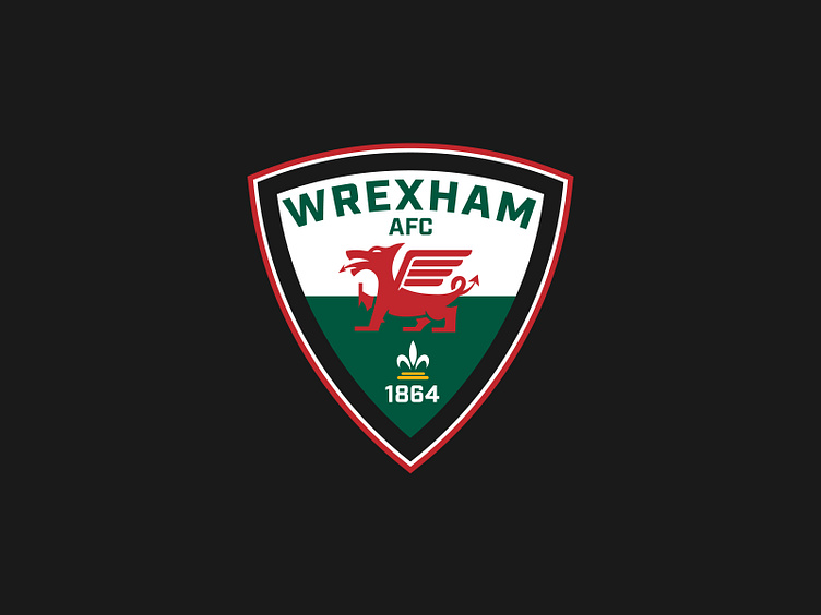 Wrexham Alternate Football Crest - Triangle Variation by Darral Garner ...