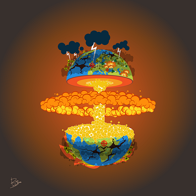 Earth song design flat graphic design illustration inspiring vector