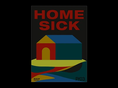 Home Sick design home homesick illustration poster design typography