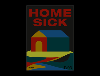 Home Sick design home homesick illustration poster design typography