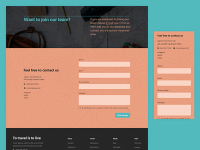 Form for Travel agency website about page about us agency creative market dailyui desktop figma figma ui form freelancer graphic design grid layout mobile responsive travel travel agency ui ui ux ux