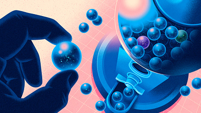 Universe conceptual digital editorial folioart illustration kouzou sakai physics science texture