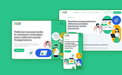 Innowacyjna Platforma Handlu – website, CI, content branding graphic design ui ui design website