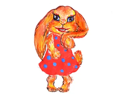 Рыжая крольчиха branding design graphic design illustration logo кролик смешные животные украина цифровая иллюстрация