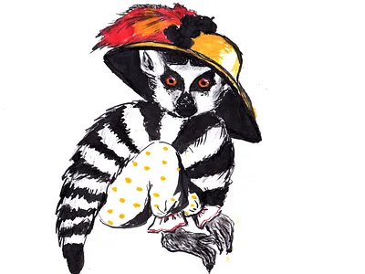 Лемурийка branding design graphic design illustration logo лемур смешные животные украина цифровая иллюстрация