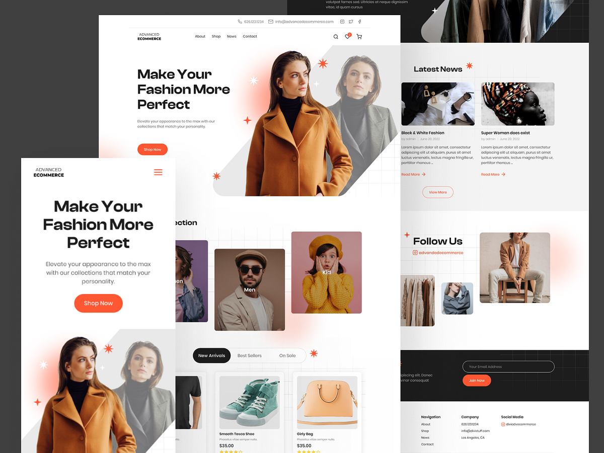 Fashion eCommerce Web Design by Muhammad Ardi on Dribbble