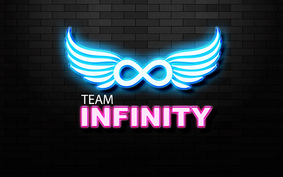 TEAM INFINITY design gaming logo graphic design illustration infinity gaming infinity logo logo logo design simple logo