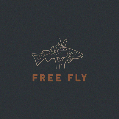 Custom Design - Free Fly Apparel brand design brand identity branding brown trout design fly fishing free fly free fly apparel graphic design illustration logo montana outdoor apparel outdoor branding outdoors t shirt design tshirt