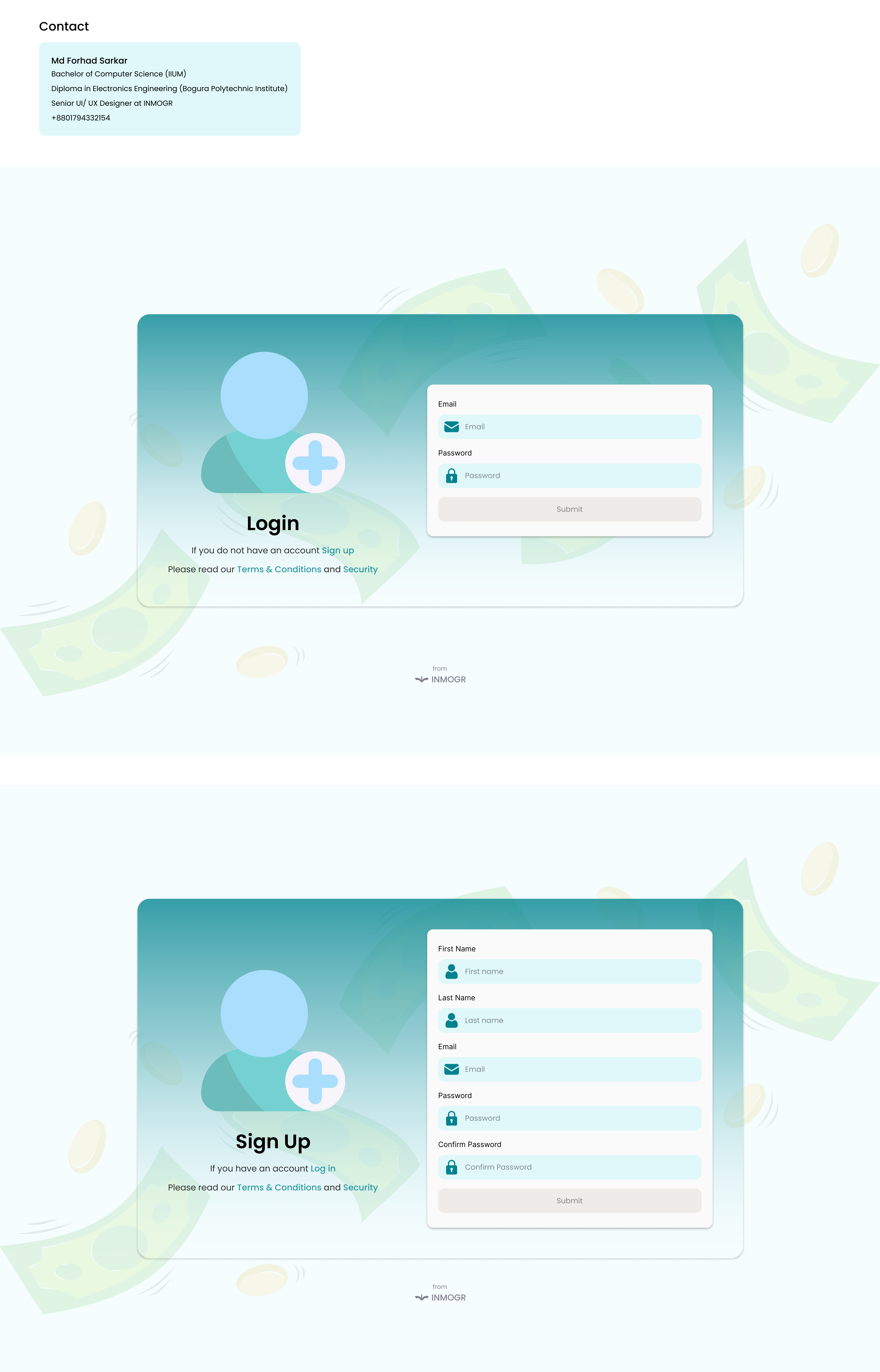 Sign up and Log in Screen desktop screen login login screen sign up sign up screen ui ux