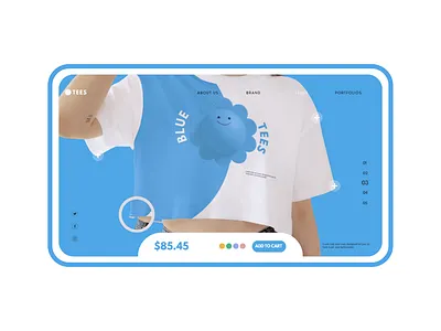 "TEES" A CLOTHING FASHION BRAND WEBSITE CONCEPT branding design graphic design illustration landingpage logo ui ux web website design
