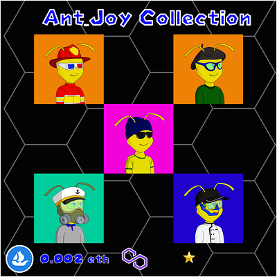 Ant Joy animation branding graphic design nft