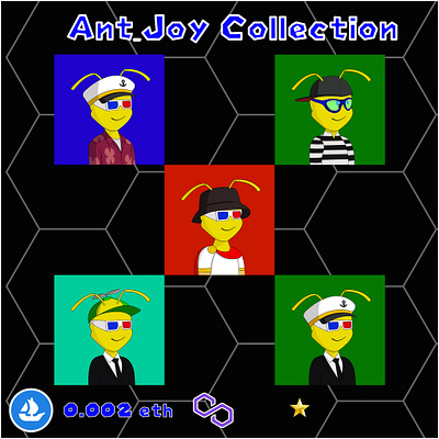 Ant Joy design illustration nft