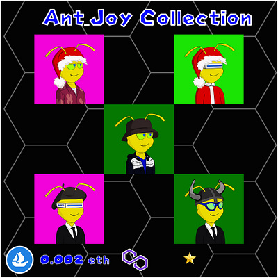 Ant Joy branding design nft