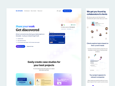 Landing page for freelancers - Advisable design figma freelancers illustration landing page ui ui design ux ux designer uxdesign uxui web design webflow webflow design webflow dev