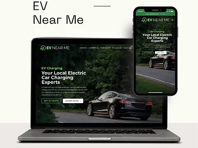 EV Near Me branding design logo typography ui ux