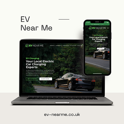 EV Near Me branding design logo typography ui ux