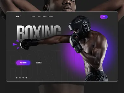 Nike Boxing concept boxing designer landing landingpage nike ui ux web webdesign webdesigner