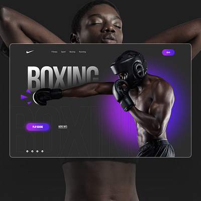Nike Boxing concept boxing designer landing landingpage nike ui ux web webdesign webdesigner