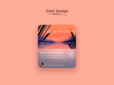 Card - Frosted Glass Effect app app card card card design frosted glass glass graphic art illustration tubic tubic art tubic studio ui