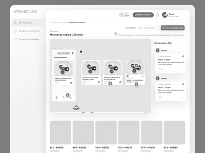 Wireframe - High Fidelity app clean design feedback flat high fidelity layout tool ui ux ux design web web app wireframing wires