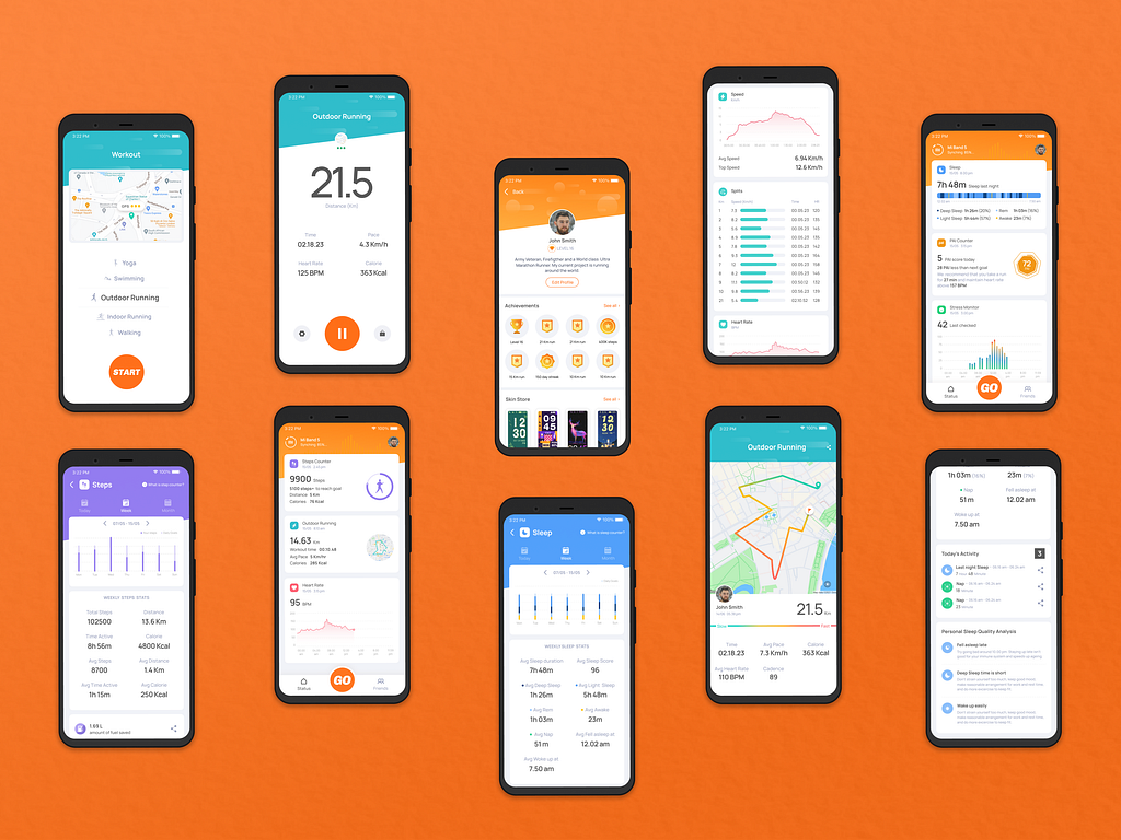 Mi Fit Redesign by Ranit Das on Dribbble
