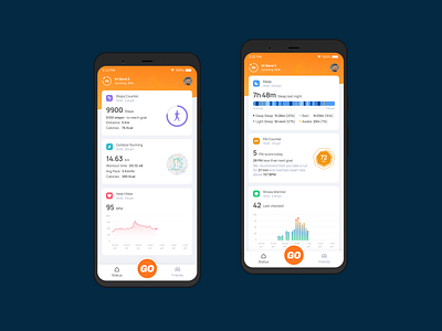 Mi Fit - Redesign android app design fitness fitness tracking health health tracking mi mi fit redesign