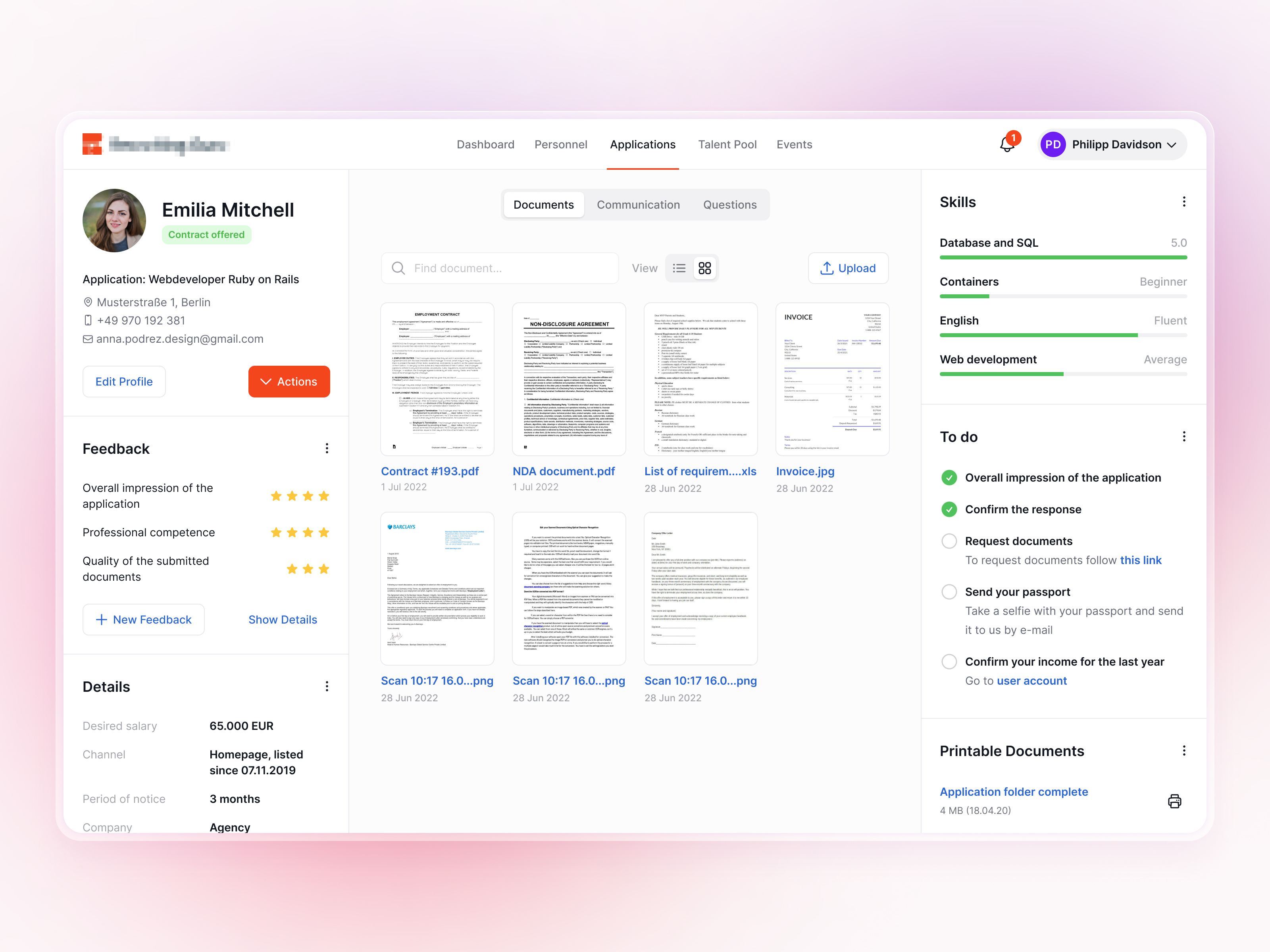 Example of UX/UI Design For Saa S Web Applications