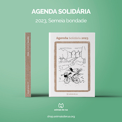 Animais de Rua - 2023 Agenda 2023 agenda animais de rua association calendar design illustration layout solidary street animals sustainable