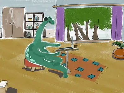 Office illustration design graphic design illustration